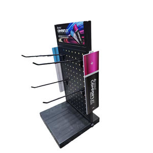 Présentoir d'enseigne en métal pour magasin de détail en fil métallique dans un magasin personnalisé Présentoir en métal réglable avec logo - Product Image 3