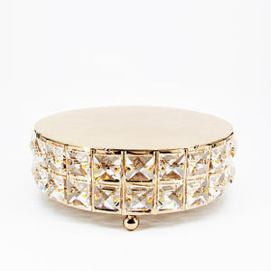 Toptan özel metal kristal tatlı standı düğün pastası standı - Product Image 5