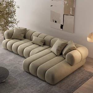 Ghế sofa sang trọng phòng khách sofa giường đồ nội thất nhà phòng chờ sofa cắt đặt sang trọng ngồi có thể ngả sofa ý rắn gỗ - Product Image 4