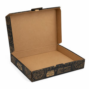 Boîte à pizza pliable en carton ondulé, contenant alimentaire jetable pour la livraison de pizzas, les restaurants et l'industrie de la restauration - Product Image 2