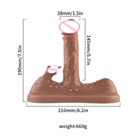 Ferngesteuerte Version von Erwachsenen-Sexspielzeug Klitoris-Stimulator Dildo 10 Geschwindigkeiten Teleskopisch und Kontraktionsfähig Schwingende Vibration Heizung