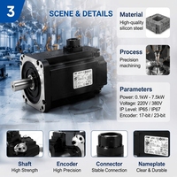 Kit Moteur Servo Inovance 400W 180mm 1500 tr/min avec Encodeur Absolu 18 bits 220VAC Monophasé à Contrôle Vectoriel pour Automatisation CNC