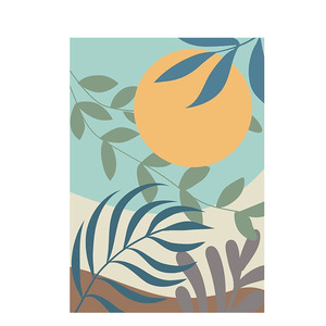 Art mural abstrait moderne de 20x40 pouces vert et sarcelle avec accents gris salon bureau décor toile avec base pour usage domestique - Product Image 6