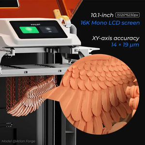 Imprimante 3D dentaire à résine Halot-X1 8K automatique avec écran LCD monochrome 10,1 pouces, précision 0,035 mm, Wi-Fi, USB, odeur ultra-faible, garantie 1 an, Nouveauté - Product Image 5