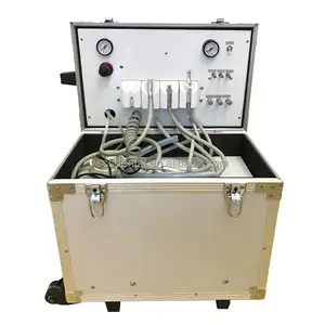 400w Oem Dental Clinic Mobile Dental Unit Portable Dental Turbine Unit Works Air Compressor