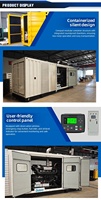 Générateur diesel en conteneur Outevo 1250 kVA insonorisé, groupes électrogènes diesel silencieux en conteneur de 1 MW