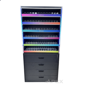 APEX Commercial Cigarette Shelf Display Convenience Store Tobacco Display Cabinet Smoke Shop Display With Led