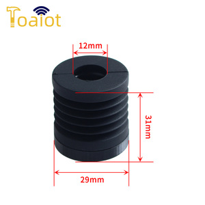 Patas de goma Toaiot para impresora 3D K1 Max, 29 mm de diámetro, 31 mm de altura, almohadillas antideslizantes que absorben los golpes, juego de 4, color negro - Product Image 1