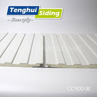 Panneaux de façade en zinc sandwich polyuréthane, panneaux décoratifs extérieurs, bardage métallique extérieur, bardage métallique pour maison