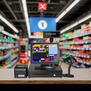 15 inch máy <span class=keywords><strong>POS</strong></span> tất cả trong một cảm ứng tiền mặt đăng ký cửa sổ điểm của Bán thiết bị đầu cuối cho các cửa hàng - Product Image 1