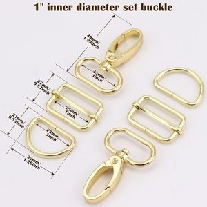 PECMER Purse Hardware For Bag Making Inch D Ring Pcs Gold Swivel Clasp Snap <b>Hooks</b> Slide Buckles For Strap Adjuster <b>Dog</b> Collar Ma - Product Image 2