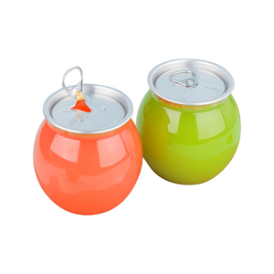 210ml Custom Mini Soda Cans PET Transparent Ball Shaped Plastic Bottle With Easy Open Lids - Product Image 4