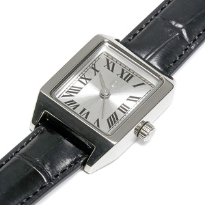 Rebirth 002 Minimalist Square Stainless Steel Watch Original PU <b>Leather</b> Business Quartz Timepiece Matching <b>Bracelet</b> for Women - Product Image 3