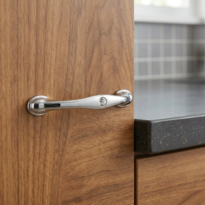 Poignée de tiroir en acier inoxydable SS304 et alliage de zinc pour armoires de cuisine, meubles d'hôtel, portes de placards, commodes et placards (vente en gros) - Product Image 1