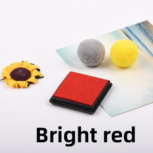 Usine directe Mini tampon encreur en plastique coloré maternelle doigt peinture outil de frottement petit tampon encreur matériaux pour usage de bureau - Product Image 6