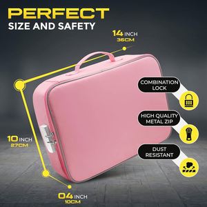 Bolsa Organizadora de Documentos Ignífuga de 4 Capas con Cierre, Impermeable, con Espacio para 35 Carpetas - Product Image 2