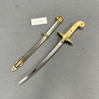 Épée historique en métal gravée avec fourreau en alliage, sabres cérémoniels pour collectionneurs, cadeau, miniatures de sabres dorés