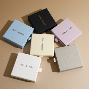 Puppysew hộp đồ trang sức với vải dưới trang sức ngăn kéo hộp handmade Vòng đeo tay Vòng cổ bông tai đóng gói hộp với logo - Product Image 6