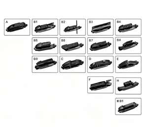 Adaptador de Limpiaparabrisas para Automóvil al por Mayor, 18, para Reemplazar las Escobillas de Limpiaparabrisas Delanteras de <span class=keywords><strong>Subaru</strong></span> <span class=keywords><strong>Forester</strong></span> - Product Image 1