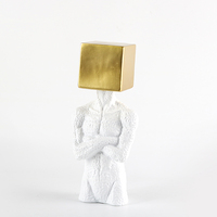 Offre Spéciale moderne maison décorations de gymnastique plus récent géométrique décoratif résine buste ornement Art déco Design pour les anniversaires