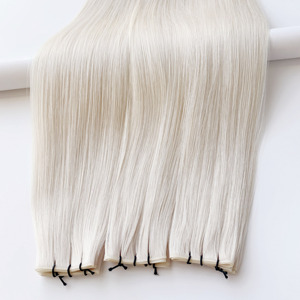 Extensions de cheveux Remy Genius Weft 10A bruts, non coupés, coupables, teintes sur mesure, qualité salon - Product Image 5