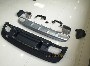 Nuovo Diffusore Posteriore e Labbro Paraurti Cromato+Nero+Argento per Mercedes GLA45 Classe <span class=keywords><strong>GLA</strong></span> <span class=keywords><strong>X156</strong></span> 2015-2016, Compatibilità 100% - Product Image 4