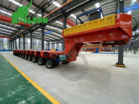 Semi-remorque modulaire à col de cygne hydraulique puissant pour le transport lourd de transformateurs 250 tonnes