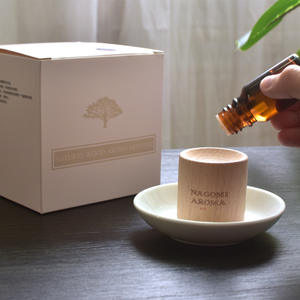 Difusor de Aroma Nagomu de Madera Natural 10ml, Aromaterapia con Aceite Esencial de Bambú, Mecánico, No Requiere Electricidad - Product Image 1