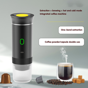 Máquina de espresso recargable inalámbrica <span class=keywords><strong>portátil</strong></span> tipo C 1200mAh batería <span class=keywords><strong>cafetera</strong></span> 150ml tanque de agua viaje Camping - Product Image 3