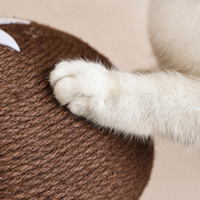 Griffoir pour chat en sisal en forme de champignon, résistant à l'usure, sans débris, jouet vertical pour aiguiser les griffes, fourniture de Noël en carton