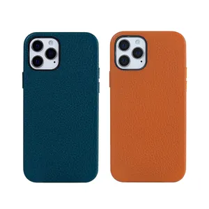 Etui capa de celular personalizada de couro genuíno, protetor de câmera de celular, case de couro pu para iphone 13 pro max