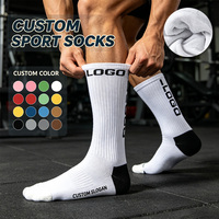 Chaussettes de course de marque pour hommes, design jacquard, chaussettes personnalisées en coton peigné, tricotage XY, chaussettes de sport tricotées de créateur