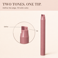 Pink Gift Private Label 2 in 1 Pensil Lip Liner Mousse Ringan Vegan Warna Nude Cokelat Set Kosmetik Lip Mud Matte Lembut Perlengkapan Makeup