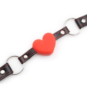 Venta al por mayor de fábrica de juguetes sexuales para adultos, incluyendo correas de cuero, mordedores de silicona en forma de corazón rojo y productos de educación sexual para parejas. - Product Image 5