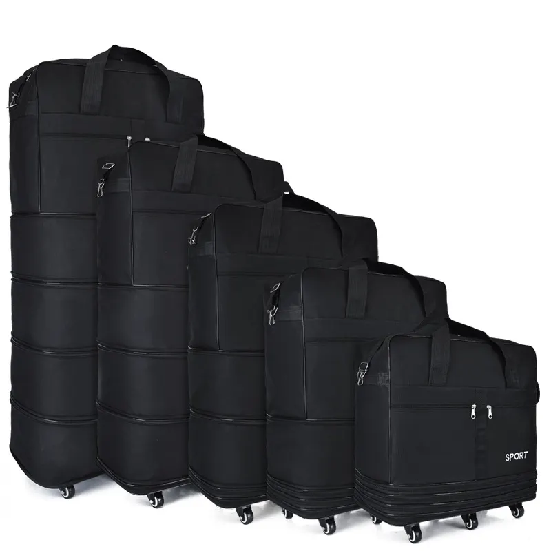 V231 विस्तार योग्य foldable बड़ी क्षमता सामान पहियों पर सेट duffel ट्रॉली बैग यात्रा ट्राली सामान बैग