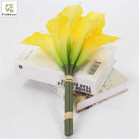 Buket Bunga Calla Lily Plastik Berkualitas Tinggi, Sentuhan Realistis, Bunga Artificial Putih untuk Dekorasi Pernikahan, Pesta, Rumah, dan Centerpiece Meja