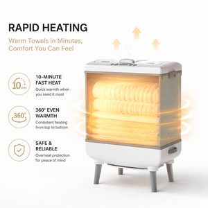 <span class=keywords><strong>Scaldasalviette</strong></span> Elettrico Pieghevole Certificato ETL con Spegnimento Automatico e Timer <span class=keywords><strong>per</strong></span> Casa e Hotel - Product Image 5