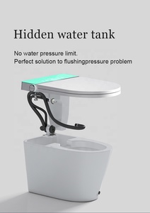 Thiết kế mới tự động tuôn ra kéo dài điện tử tự động CHẬU VỆ SINH điện U hình dạng sàn gắn gốm WC thông minh nhà vệ sinh thông minh - Product Image 6