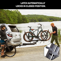 AMBITION Nouvel adaptateur d'attelage pivotant pour vélo d'une capacité de 250 lb pour récepteur de 2 pouces pour remorque de moto pour le remorquage