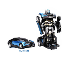 Vehículo de juguete eléctrico 2 en 1 para niños, Robots de transformación, coche de juguete con luces de música, gran oferta