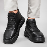 Automne nouveau décontracté semelles épaisses Invisible hauteur augmentant chaussures 8CM orteil à lacets polyvalent conseil chaussures respirant baskets maille