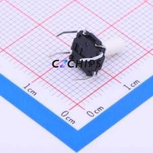 TL6100DF160QP Tactile Switch Through hole Component (THT) Switch Single Pole Single Throw Round Button 1.6N Through Hole - Product Image 2