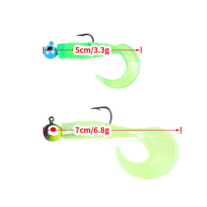 Set di Esche da Pesca con Testa in Piombo di Alta Qualità, Esche di Varie Dimensioni con Amo Rotondo <span class=keywords><strong>per</strong></span> la Pesca - Product Image 6