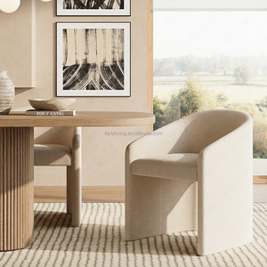 Fauteuils de loisirs haut de gamme FERLY, fauteuil en chêne massif durable, style moderne, fauteuil en <span class=keywords><strong>tissu</strong></span> pour salle à manger, meubles de salle à manger - Product Image 5