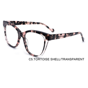 Vintage Tortoiseshell Acetate Glasses Frames New Diamond-Shaped Optical Glasses Frames For Girls - Product Image 4
