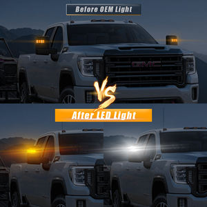 Feux de position, de clignotants et de rétroviseurs LED en gros pour Chevrolet Silverado <span class=keywords><strong>Gmc</strong></span> Sierra 2500 3500 2020-2024 Lampes indicatrices - Product Image 5
