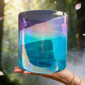 Bol chantant en cristal d'alchimie pour la méditation sonore, son profond 432 Hz - Product Image 6