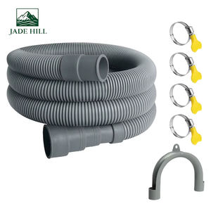 Tuyau de vidange flexible en PVC pour machine à laver Tuyau d'eau d'aspiration ondulé en tailles 1.5m 2m 3m 4m 5m Source d'alimentation manuelle - Product Image 1