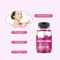 Gummies éclaircissantes HDK OEM ODM au glutathion, collagène et acide hyaluronique, véganes, sans sucre, pour la beauté des cheveux et des ongles