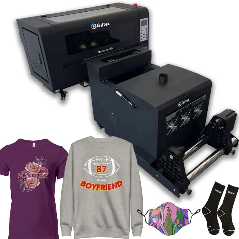New Technology Direct to Film and Garment A3 A4 DTG DTF Printer Transfer to Textile Clothes Pants Socks digital Printing machine
